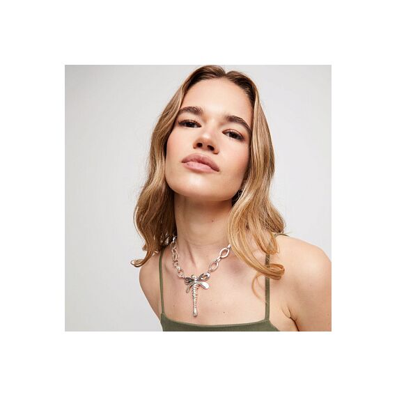 Серебряное ожерелье женское Стрекоза UNOde50 Ser Rebelde, изображение 4