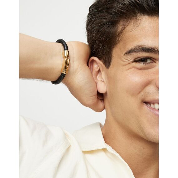 Кожаный браслет с золотом UNOde50 Ser imparable, Размер (мм): 180, изображение 3