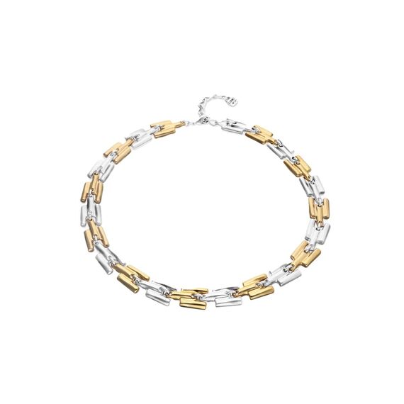 Серебряное колье с золотыми звеньями UNOde50 Roots, изображение 2