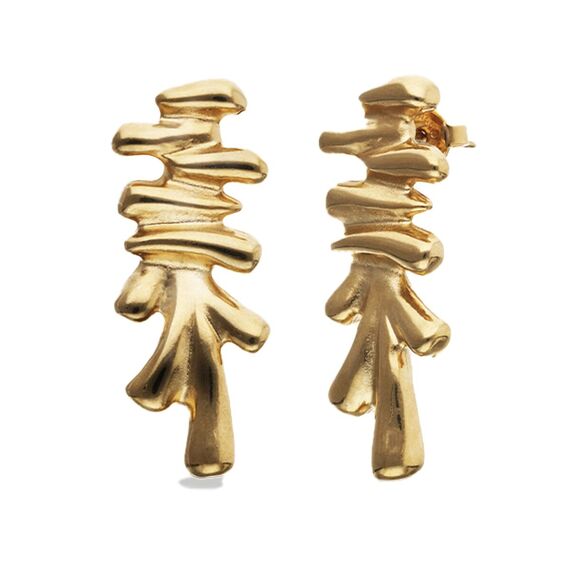 Золотые серьги женские UNOde50 Roots, изображение 2