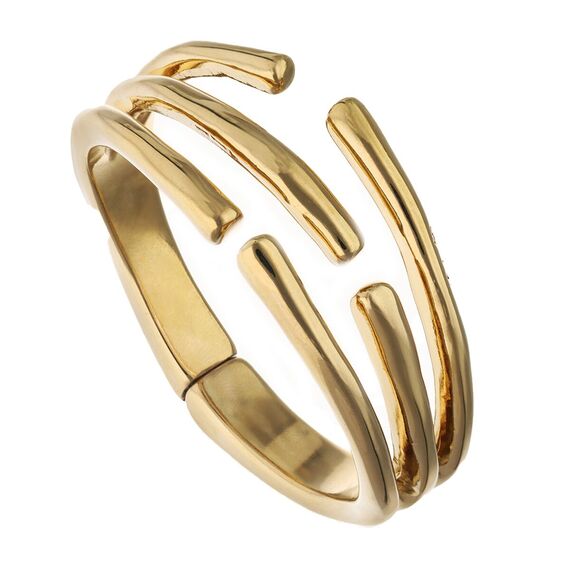 Золотой браслет жесткий Ветвь тройная UNOde50 Roots, Размер (мм): 165, изображение 3