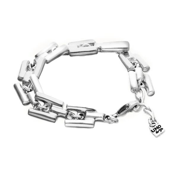 Серебряный браслет с квадратными звеньями UNOde50 Roots, Размер (мм): 165, изображение 2