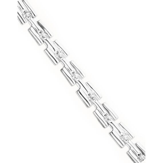 Серебряный браслет с квадратными звеньями UNOde50 Roots, Размер (мм): 165, изображение 3