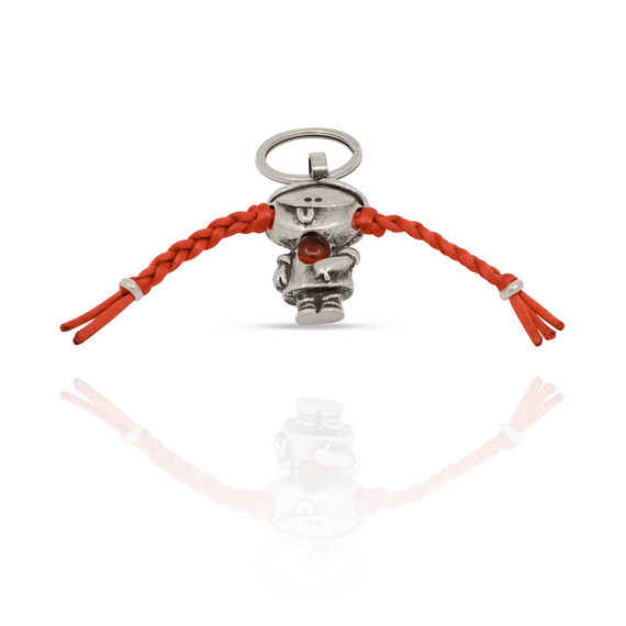 Брелок для ключей серебряный Пеппи UNOde50 Pippi, изображение 2