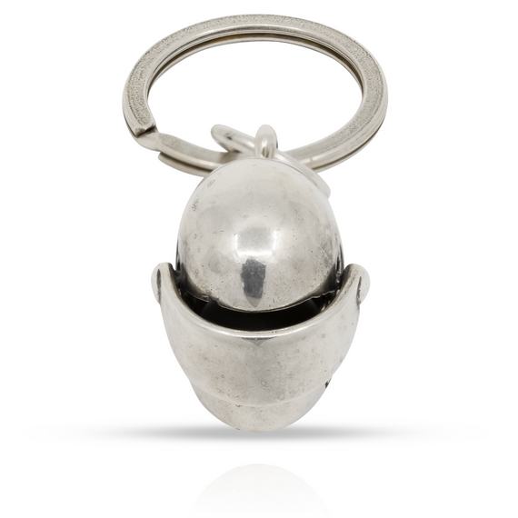 Брелок для ключей серебряный шлем UNOde50 Use your head