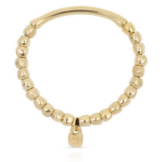 Золотой браслет на руку из бусин UNOde50 Trabel, изображение 4