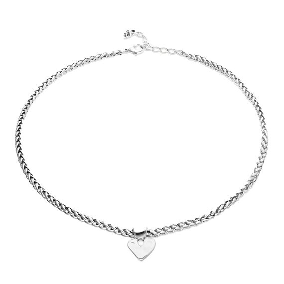 Серебряное колье с сердцем UNOde50 Beat, изображение 2