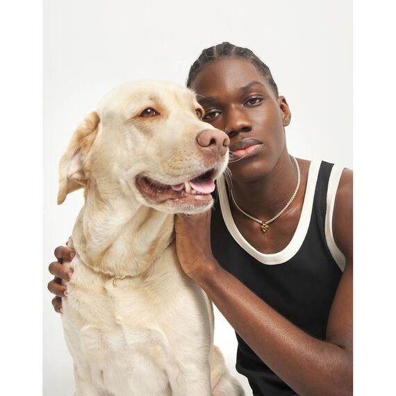 Серебряное колье с золотым сердцем UNOde50 Beat, изображение 4