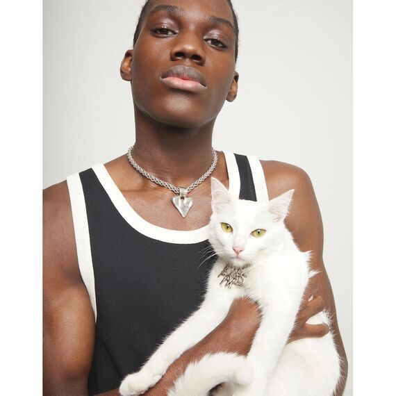 Серебряное колье женское с сердцем UNOde50 Beat, изображение 5