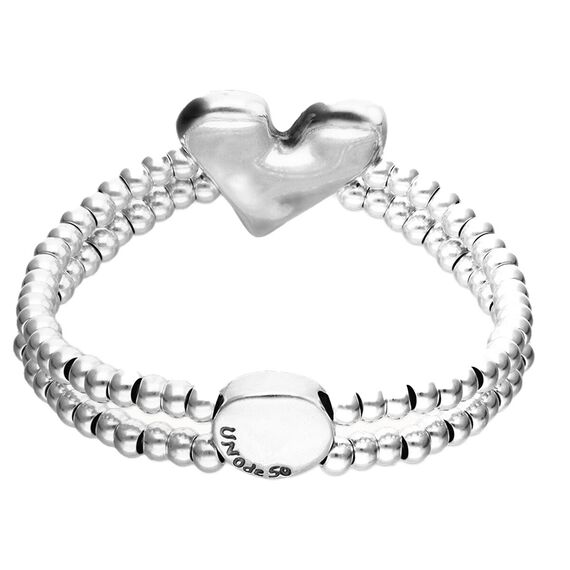 Серебряный браслет из бусин с сердцем UNOde50 Beat, Размер (мм): 165, изображение 2