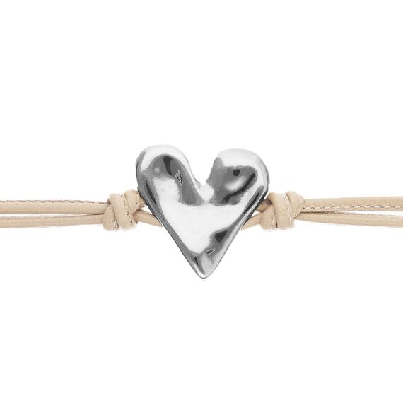 Кожаный браслет с серебряным сердцем UnoDe50 Beat, Размер (мм): 165, изображение 3