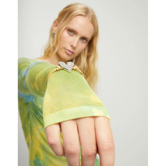 Кожаный браслет с серебряным сердцем UnoDe50 Beat, Размер (мм): 165, изображение 5