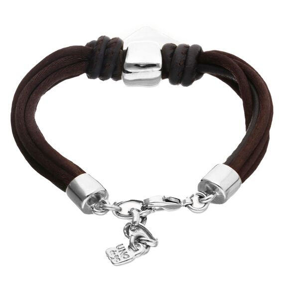 Кожаный браслет с серебряным сердечком UNOde50 Beat, изображение 2