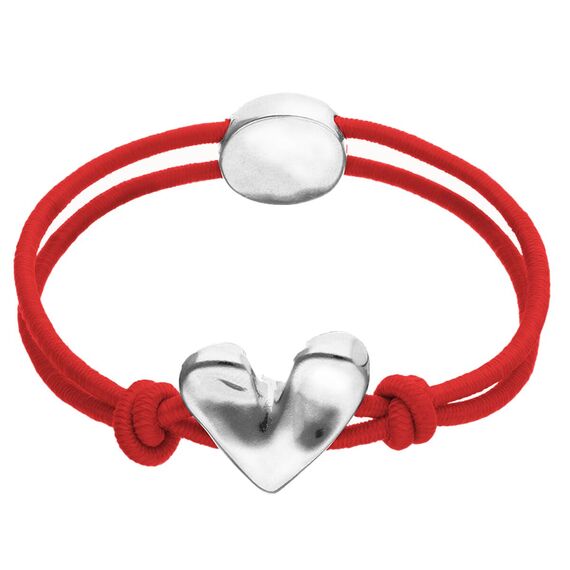 Браслет с серебряным сердечком UNOde50 Beat, Размер (мм): 155
