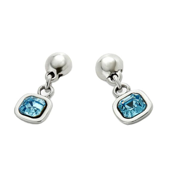 Серебряные серьги женские с кристаллом Сваровски UNOde50 Ser Expresiva, изображение 2