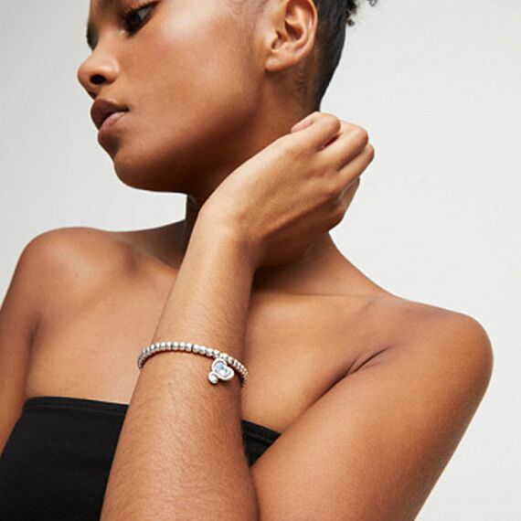 Серебряный браслет женский с кристаллом Сваровски UNOde50 Ser Expresiva, изображение 3