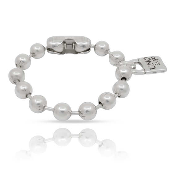 Серебряный браслет из сферических бусин Снежинка UNOde50 Snowflake, Размер (мм): 175, изображение 2