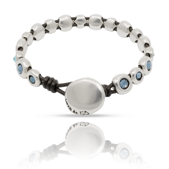 Серебряный браслет с кристаллами Сваровски Магическое прикосновение UNOde50 Magic touch, изображение 3