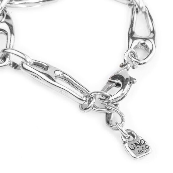 Серебряный браслет со звеньями в виде булавки Скрепленный UNOde50 Connected, изображение 2