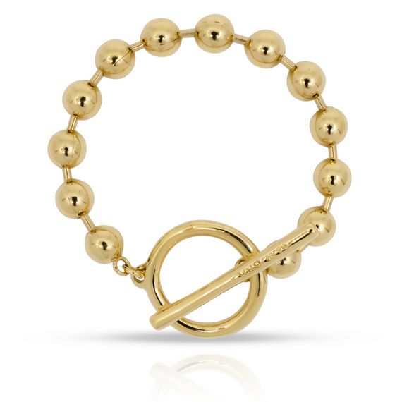 Женский браслет с золотом из сферических бусин UNOde50 ON/OFF, Размер (мм): 145, изображение 4