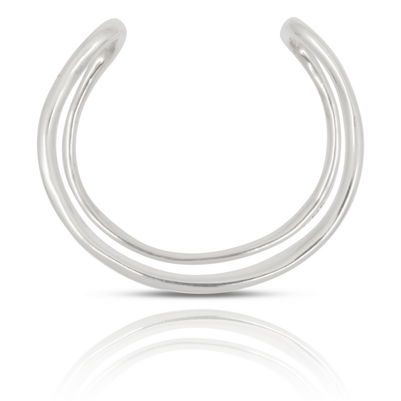 Женский браслет серебряный открытый на руку жесткий UNOde50 Shortcut, изображение 4