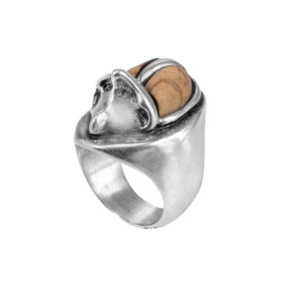 Серебряное кольцо женское UNOde50 "My little slide", Размер (мм): 17,3-17,7