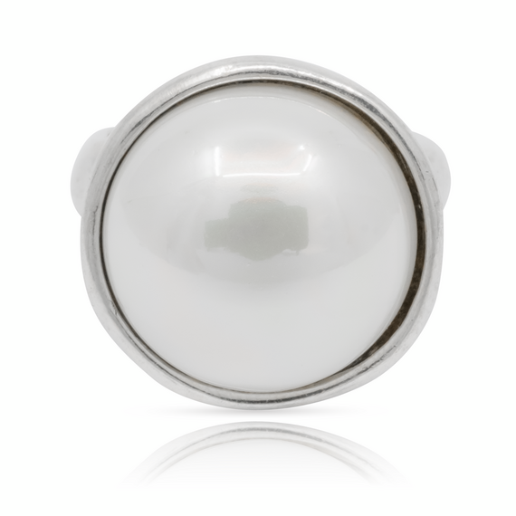 Серебряное кольцо женское с жемчугом Превосходный UNOde50 Superlative, Размер (мм): 17,3-17,7, изображение 2