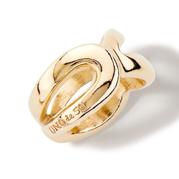 Золотое кольцо женское на руку без камней UNOde50 L Finally found you, Размер (мм): 16,3-16,7