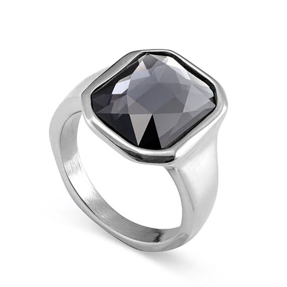 Серебряное кольцо с кристаллом Сваровски UNOde50 Lock, Размер (мм): 19,1-19,5