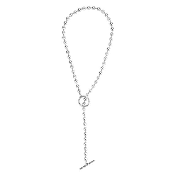 Женское ожерелье с серебром из сферических бусин UNOde50 OFF/ON