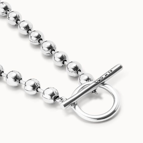 Женское ожерелье с серебром из сферических бусин UNOde50 OFF/ON, изображение 2