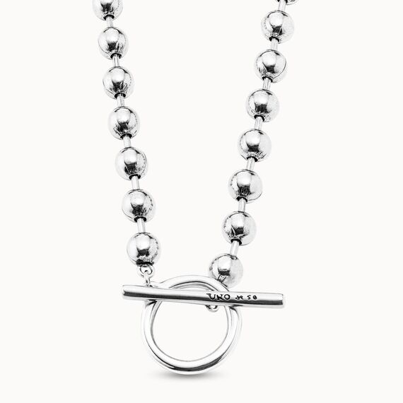 Женское ожерелье с серебром из сферических бусин UNOde50 OFF/ON, изображение 3