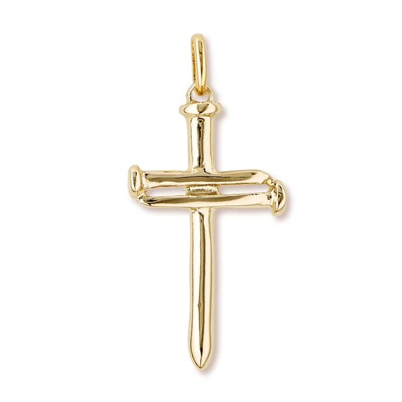 Золотая подвеска Крест большой UNOde50 Big Cross