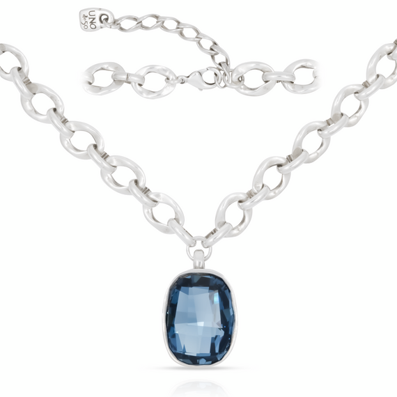 Серебряное ожерелье с кристаллом Сваровски Зажигать UNOde50 Light it up, изображение 4