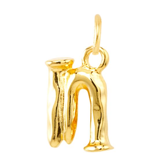 Золотая подвеска на цепочку Буква N малая UNOde50