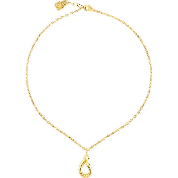 Золотая подвеска на цепочку Буква О малая UNOde50, изображение 3