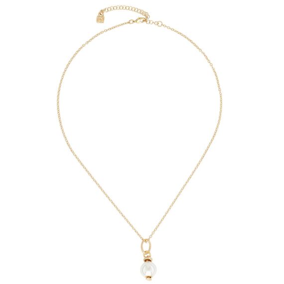 Золотая подвеска Жемчужина UNOde50 Charm moon, изображение 2