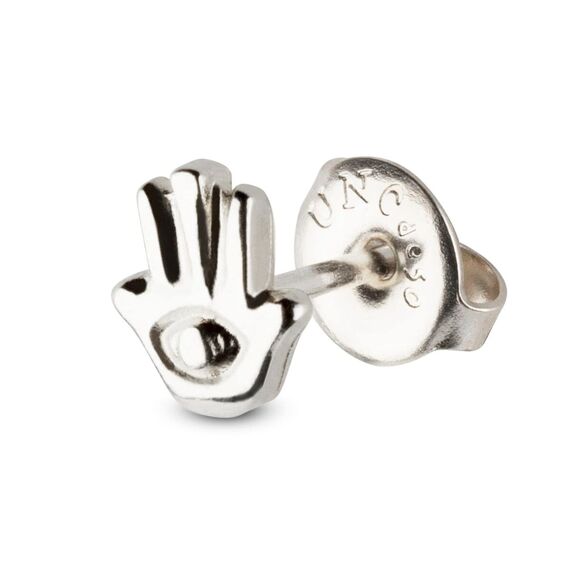 Серебряная моносерьга для пирсинга Защитник UNOde50 Protect us, изображение 2