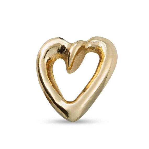 Золотая моносерьга для пирсинга Сердечко UNOde50 Hart 2