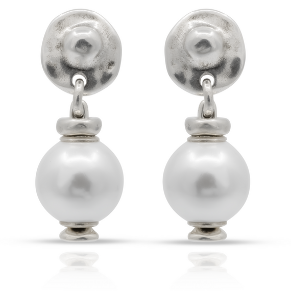Серебряные серьги женские с жемчугом UNOde50 Texcoco
