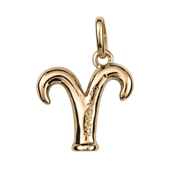 Золотая подвеска знак зодиака Овен UNOde50 Aries