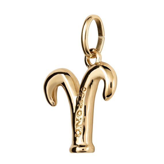 Золотая подвеска знак зодиака Овен UNOde50 Aries, изображение 2