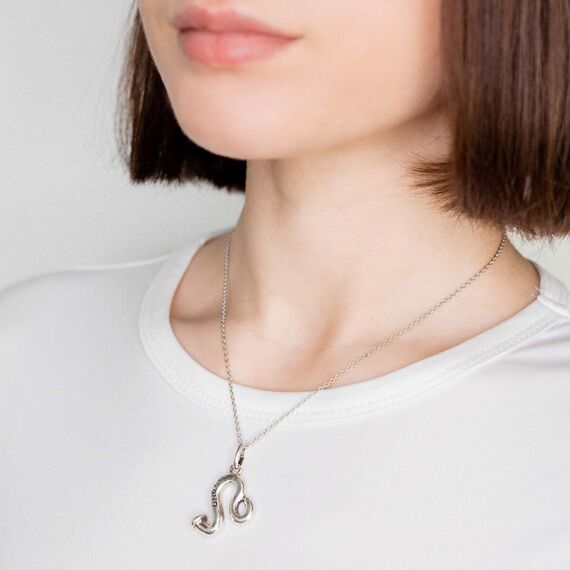 Серебряная подвеска знак зодиака Лев UNOde50 Leo, изображение 4
