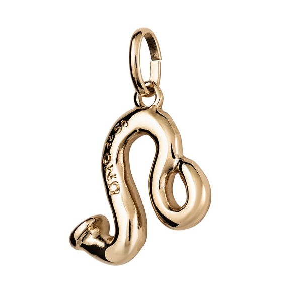 Золотая подвеска знак зодиака Лев UNOde50 Leo, изображение 2