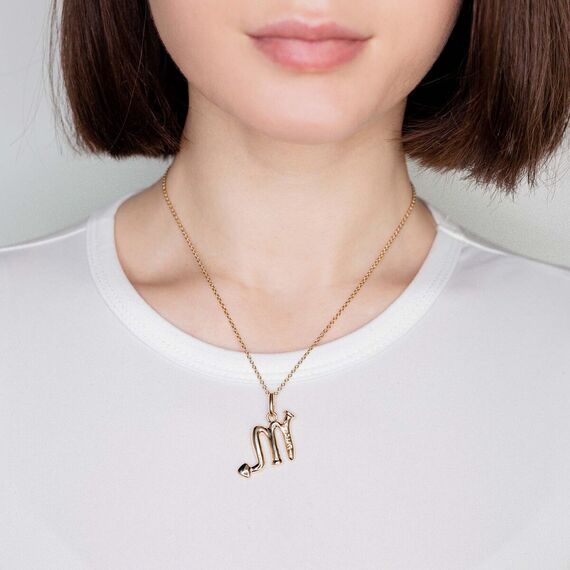 Золотая подвеска знак зодиака Скорпион UNOde50 Scorpio, изображение 3