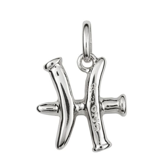 Серебряная подвеска знак зодиака Рыбы UNOde50 Piscis