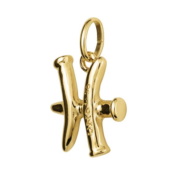 Золотая подвеска знак зодиака Рыбы UNOde50 Piscis, изображение 2