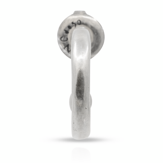 Серебряная моносерьга-основа для пирсинга Обруч UNOde50 Hula Hoop, изображение 2