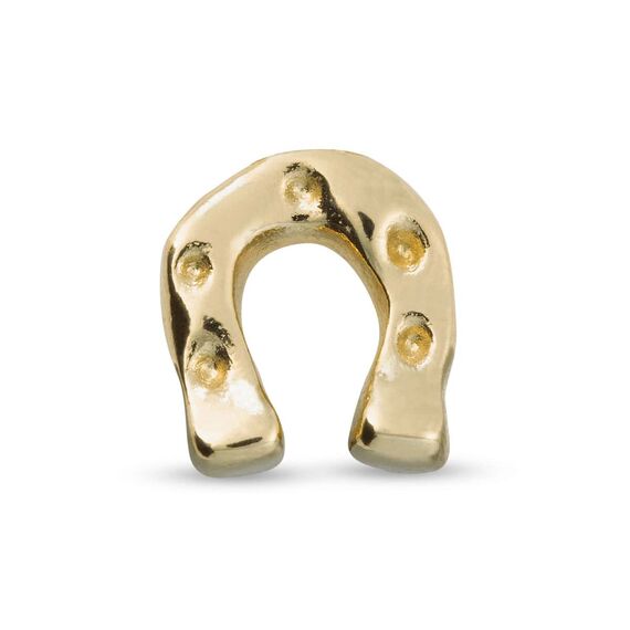 Золотая моносерьга для пирсинга Подкова UNOde50 My Ride