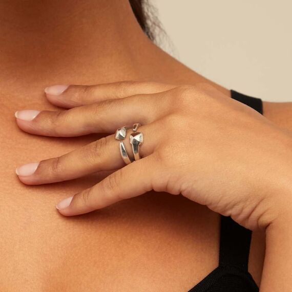 Серебряное кольцо женское UNOde50 Connected, Размер (мм): 16,3-16,7, изображение 3